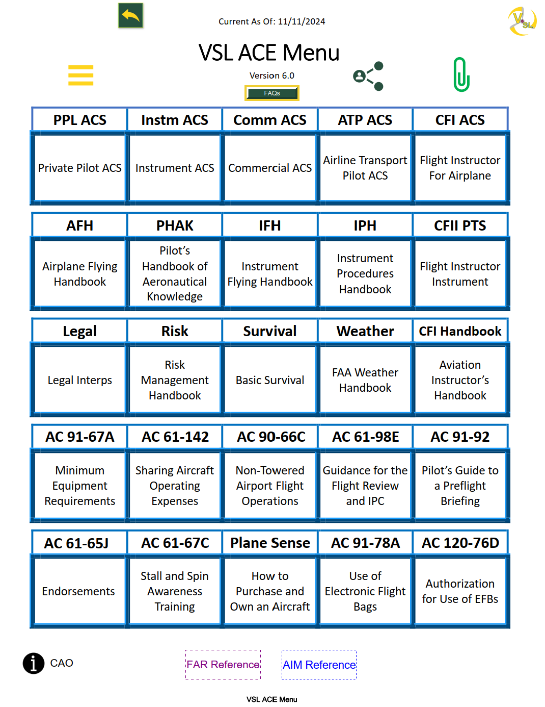 VSL ACE Guide for Pilot Examiners
