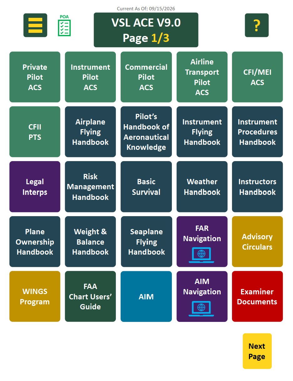 VSL ACE Guide for Pilot Examiners